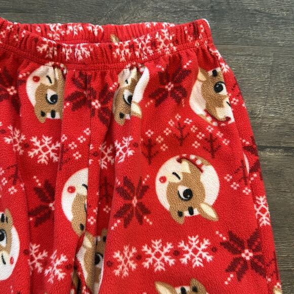 Rudolph The Red-Nosed Reindeer size 4 Holiday Fleece Pajama Pant - Picture 5 of 6